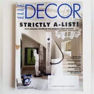 Elle Decor Magazine Summer, 2025 - Strictly A-List Annual Guide To Best Design